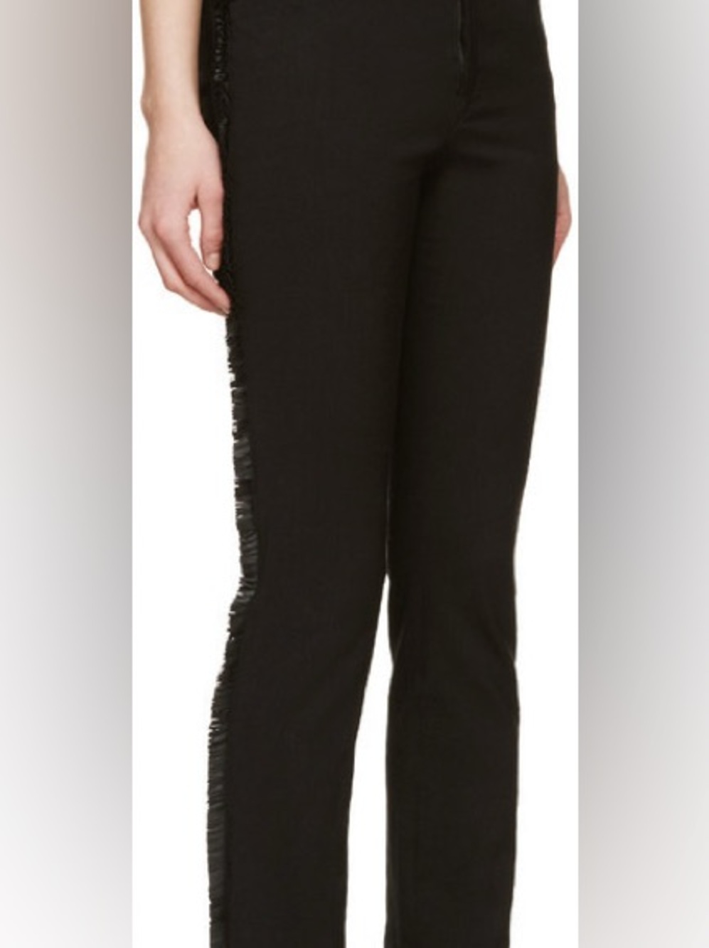 Isabel Marant Linen and Leather Fringe Isiah Pants - Picture 3 of 10